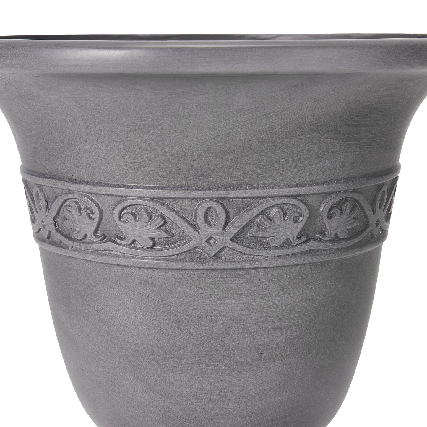 Christopher Knight Home Sical Round Concrete Planter Set of 2, 2 Pack Garden Flower Pot with Drainage Hole, MGO Patio Urn Planter for Outdoor Plants, Outdoor Planter Box, No Assembly, Light Gray