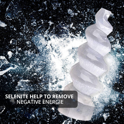 Himalayan Glow WBM Crystal Spiral Selenite