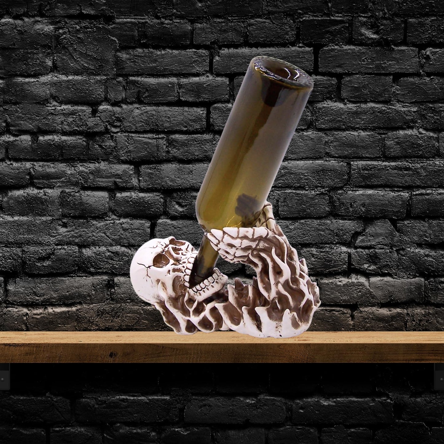 Wowser Gothic Skeleton Wine Bottle Holder - Wine Accessories & Kitchen Organizer