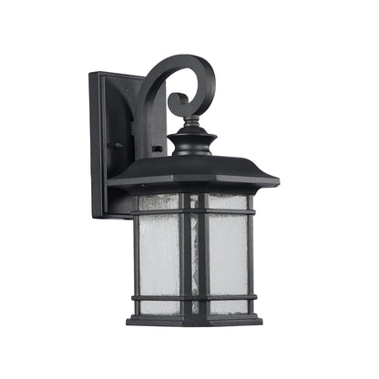 Chloe Lighting Transitional LED Outdoor Wall Sconce, 13in Height, Black, Model CH22L21BK13-OD1, Glass, 12.5 x 7 x 8in