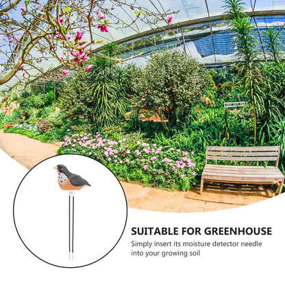 Yardwe Soil Moisture Meter, Bird Plant Water Tester with Chirping Alarm, Resin Soil Moisture Sensor for Indoor Potted Plants, Gardening Watering Indicator