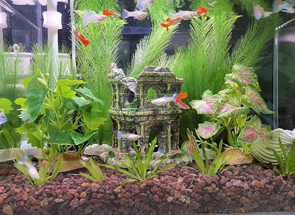 M2cbridge Plastic Fish Tank Plants Soft Silk Water Grass for Terrarium Simulate Plants and Aquarium Landscape(4pcs,12")