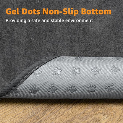 Washable Pee Pads for Dogs, 24x36 4 Pack Reusable Whelping Pads, Absorb Dog Mats Non-Slip Puppy Training Pads for Whelping, Potty, Training, Playpen, Crate