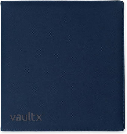 Vault X Slim Ring Binder, 540 Cards, fits 9 Pocket Pages, Exo-Tec Material, 3 D-Ring Folder, for Trading Cards (Blue)