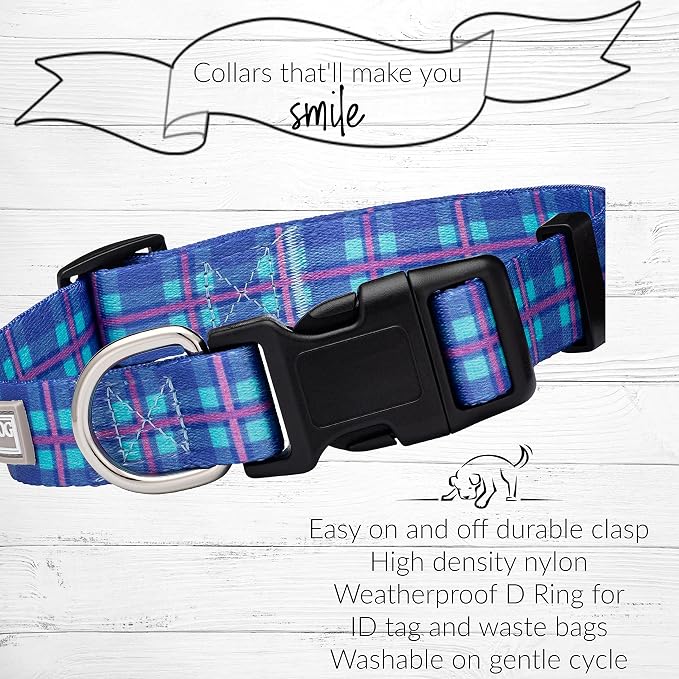 Lucky Love Dog - Adjustable Dog Collar with Easy Click Buckle for Large Dogs, Durable, & Comfortable for Male & Female Dogs, Pet Collar for Puppies & Adult Ones - Scotty, Large