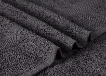 Towel and Linen Mart 100% Cotton 6 Pack Bath Towel Set, Quick Dry, Super Absorbent, Light Weight, Soft, (27 x 54 Pack of 6) Beige, White, Grey, Sky Blue, SAGE Green, Navy