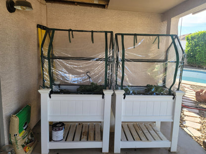 Gardzen Mini Greenhouse Heavy Duty Portable Green House, Zipper Clear Tent Small Greenhouse for Indoor Outdoor Plants 36.2”(L) x36.2”(W) x42.5”(H)