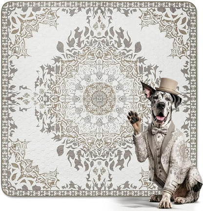 FXW Washable Pee Pads for Dogs, Puppy Pads with Super Absorbent, Specifically Designed for FXW Rollick/Homeplus 32 inch 8 Panels Dog Playpen, 71" Square, Boho, 1 Pack