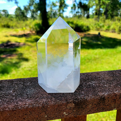 Large Clear Quartz. Natural Himalayan Tibetan High Altitude Raw 6 Sided Point Crystal Obelisk. High Purity Clear Quartz Point. Reiki Healing