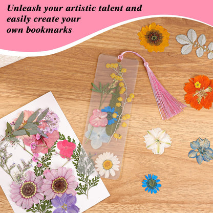 326Pcs Pressed Flower Bookmark Making Kit, DIY Bookmark Kit for Book Lover