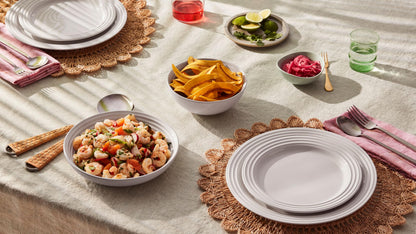 Le Creuset Stoneware Set of 4 Pasta Bowls, 8.5" each, Sea Salt