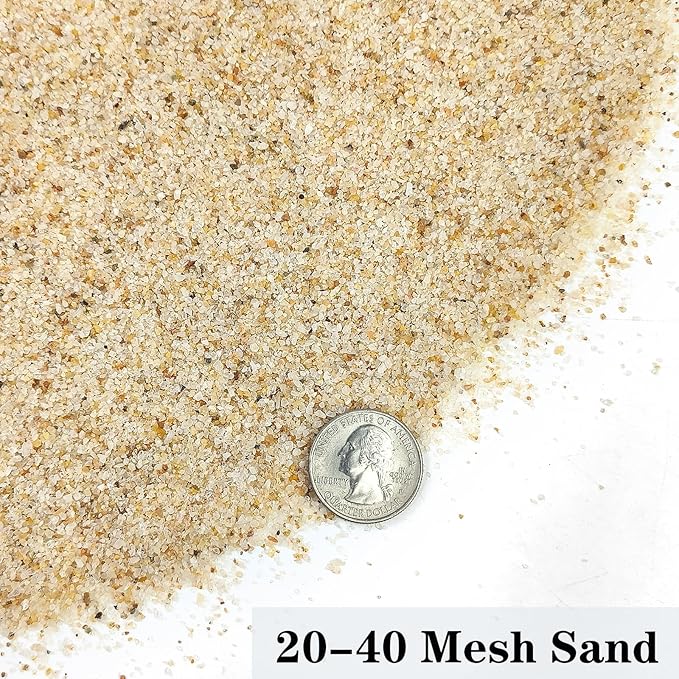 YISZM Aquarium Sand, 5lbs Beige Fish Tank Sand, Aquarium Gravel Substrate for Aquascaping, Vivariums, Terrariums, Plants and Crafts