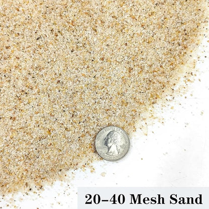 YISZM Aquarium Sand, 5lbs Beige Fish Tank Sand, Aquarium Gravel Substrate for Aquascaping, Vivariums, Terrariums, Plants and Crafts