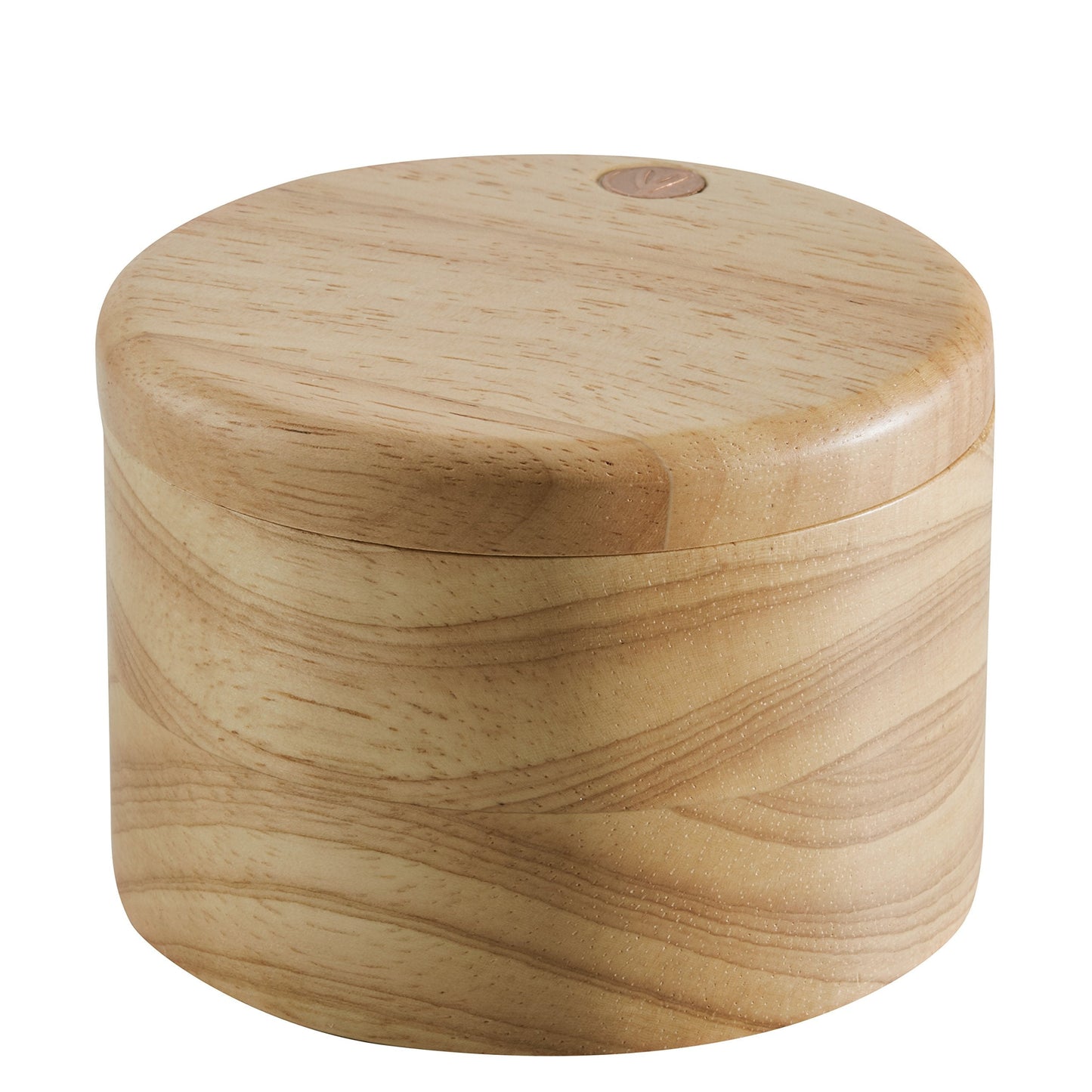 Ayesha Curry Pantryware Parawood Salt Cellar With Lid / Parawood Salt Box With Lid - 4 Inch, Brown