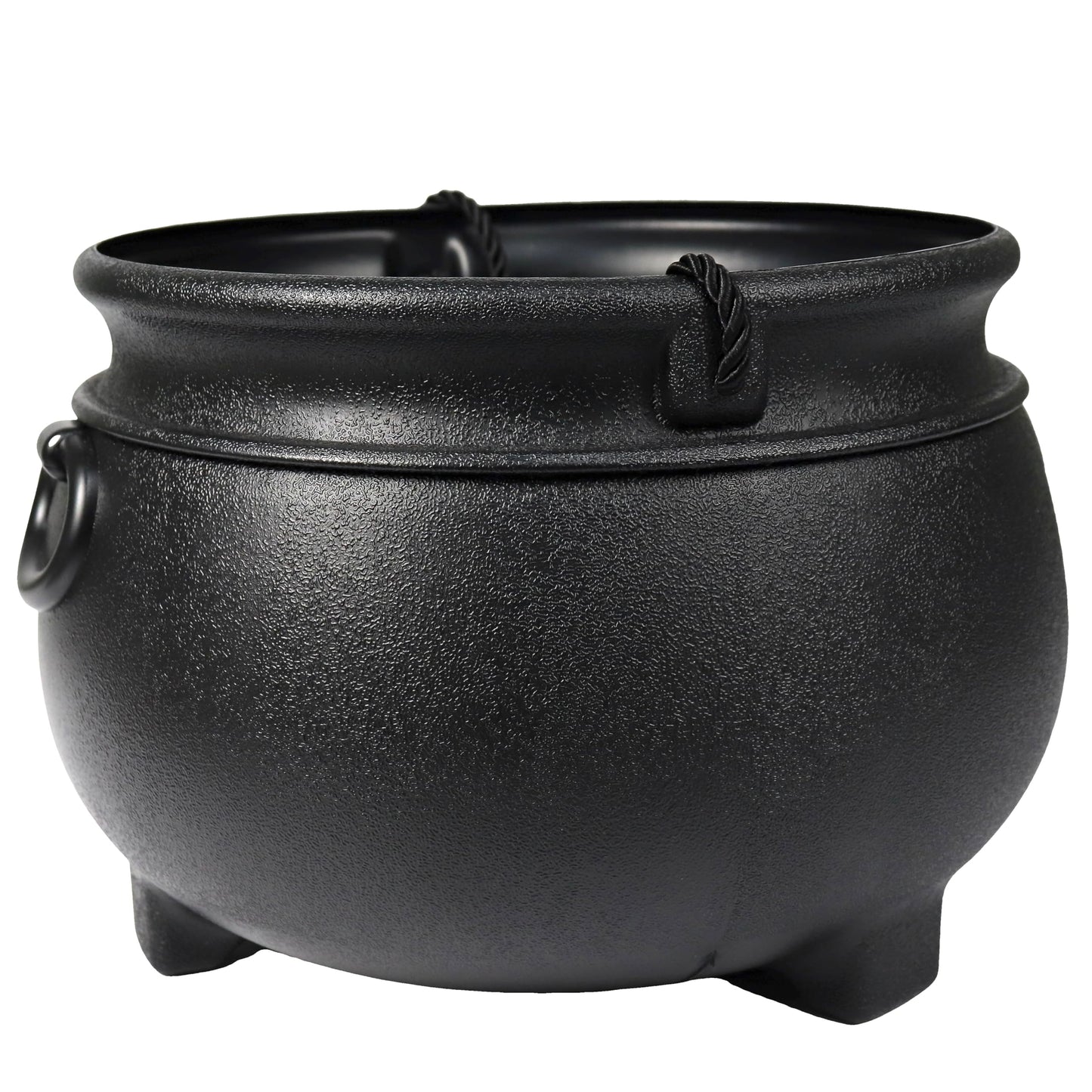 GIFTEXPRESS 12" Black Cauldron - Large Plastic St. Patrick's Day Pot of Gold Coin Party Bucket Decor - Halloween Witch Kettle For Candy, Treats & Punch Bowl