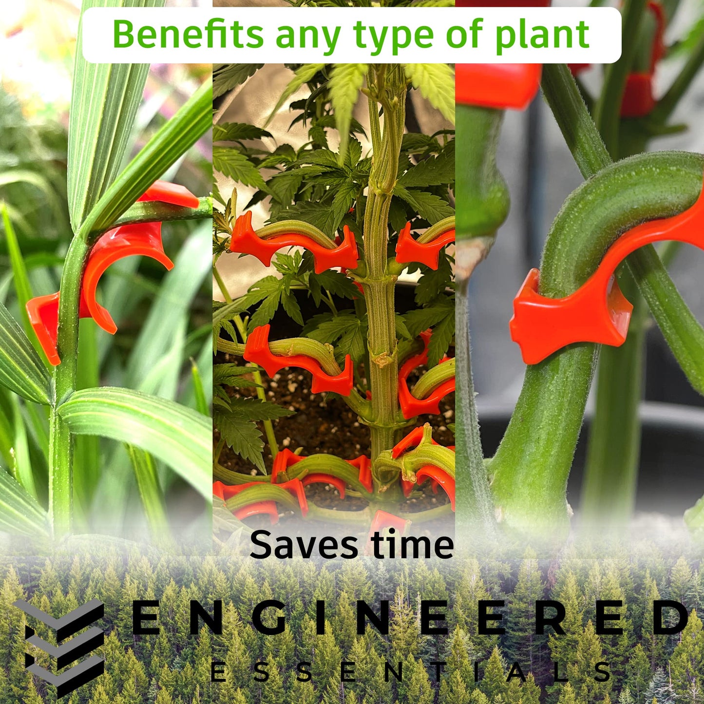 Engineered Essentials USA Made The Original 90 Degree Plant Trainer- for Low Stress Training (LST) and Plant Training