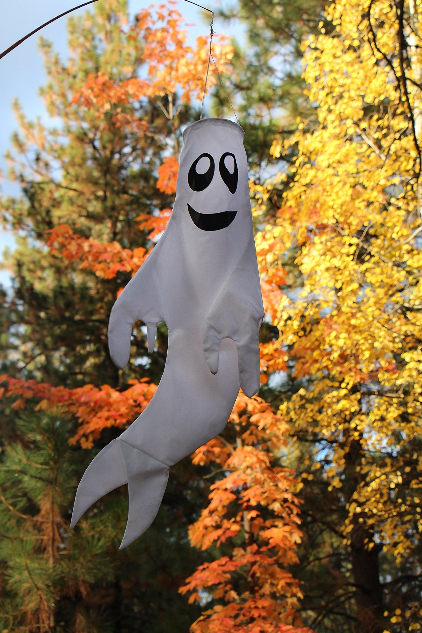 In the Breeze Large 43 inch Ghost Windsock Halloween Hanging Decoration,4978