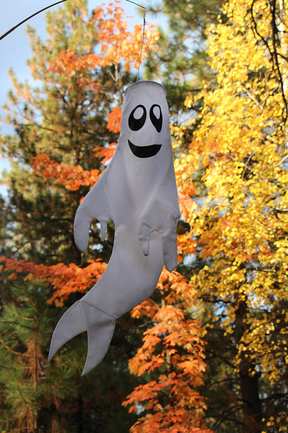 In the Breeze Large 43 inch Ghost Windsock Halloween Hanging Decoration,4978