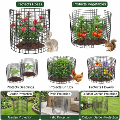 3Pack Plant Protector from Animals, 9pcs Wire Plant Protectors Metal Mesh Plant Cages, 11.8 x 15.7 Inch Outdoor Plant Guards for Rabbits Chicken Squirrels and Garden Protection