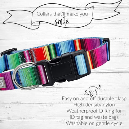 Lucky Love Dog - Adjustable Dog Collar and Leash Set with Easy Click Buckle for Small Dogs, Durable, & Comfortable Collar for Male & Female Dogs, Puppies & Adult Ones - Nacho Combo, Small
