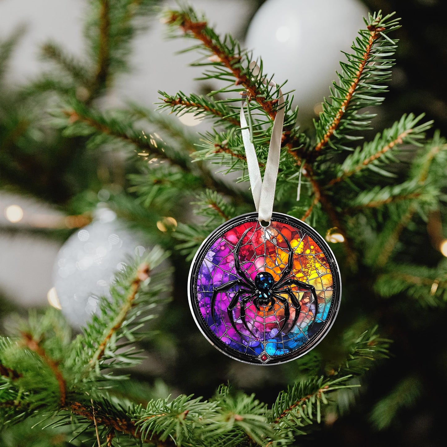 UMACVN Spider Christmas Ornament - Spider Ornaments for Christmas Tree, Animals Christmas Ornaments - Animals Gifts for Lovers - Acrylic Ornament 2025