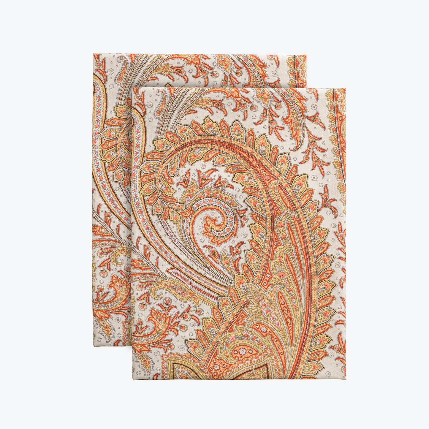 Maison d' Hermine Kitchen Towels Set of 2 100% Cotton 27.50" x 20" Reusable Cloth Tea Dish Towels Absorbent with Hanging Loop for Kitchen, Home, Dining, Cocktail Parties (Kashmir Paisley)