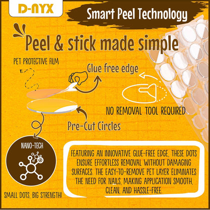 Double Sided Tape Sticky Dot Stickers 280, 350, 450, 550 or 700 Pack Removable Putty No Trace Clear Sticky Tack Waterproof Small Stickers for Festival Decoration Picture (450 Sticky Dots)