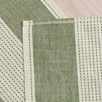 Artoid Mode Sage Green Farmhouse Rustic Table Runner, Seasonal Macrame Fabric Kitchen Dining Holiday Wedding Table Decor for Home Party 13x120 Inch