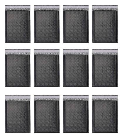 25Pack 5x7 Inches outside Small Black Poly Bubble Lined Mailers Padded Shipping Envelopes Self Seal Mailer Waterproof, Shockproof and Dustproof(Black 5x7 Inches-25pcs)