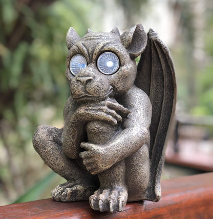 Bo-Toys Solar Powered Gargoyle Outdoor LED Garden Light Decor
