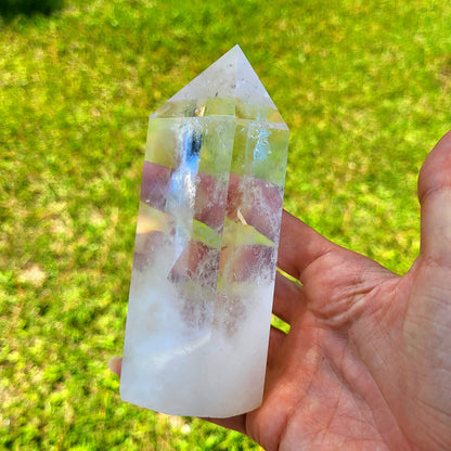 Large Clear Quartz. Natural Himalayan Tibetan High Altitude Raw 6 Sided Point Crystal Obelisk. High Purity Clear Quartz Point. Reiki Healing