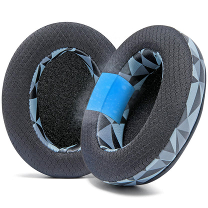 WC Freeze Crusher - Cooling Gel Earpads Compatible with Skullcandy Crusher, by Wicked Cushions - Fits Skullcandy Crusher & Hesh 3 Headphones, Soft Memory Foam, Cooler for Longer | Geo Grey