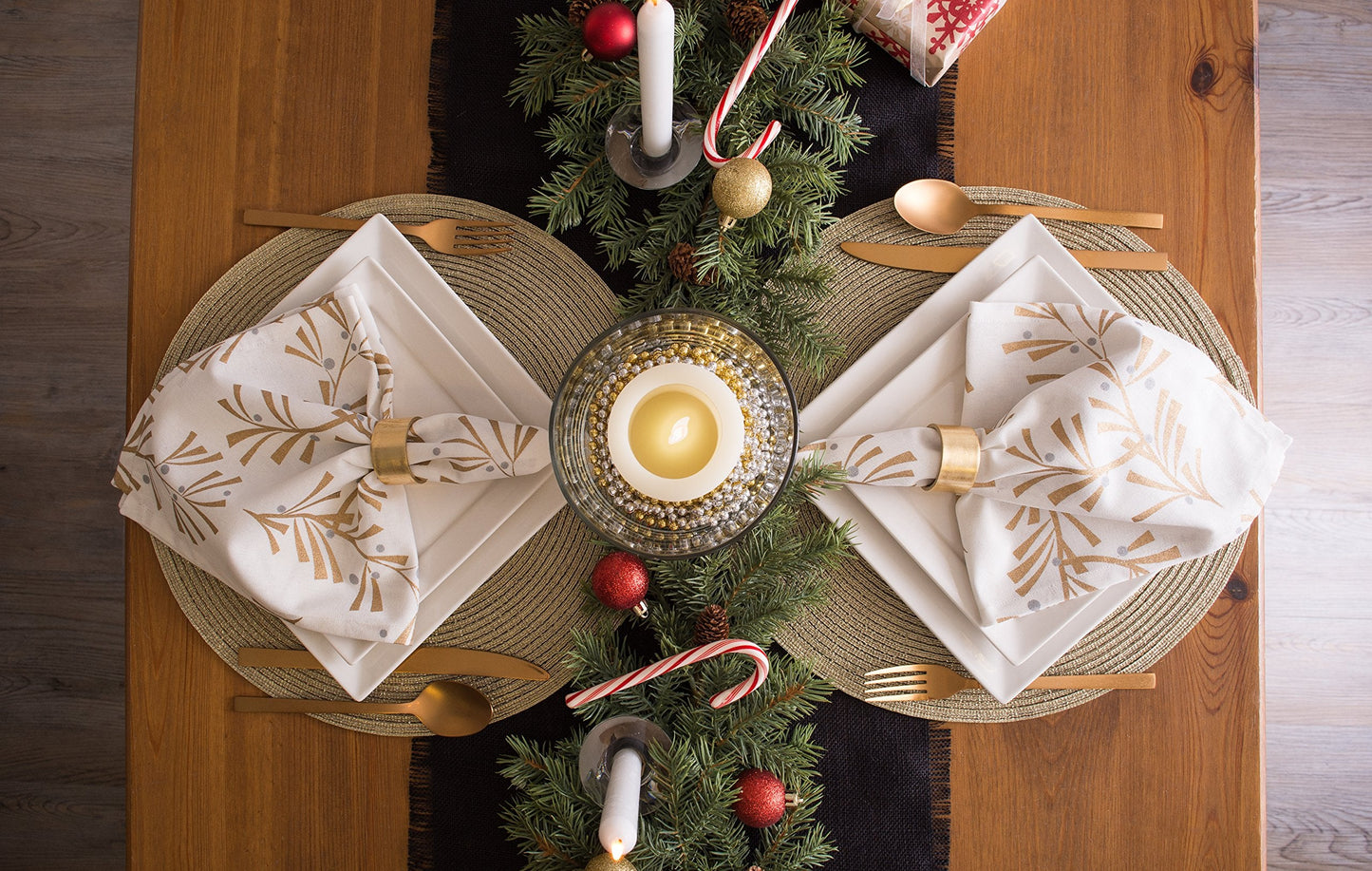 DII Jute Burlap Collection Kitchen Tabletop, Table Runner, 15x74, Solid Black