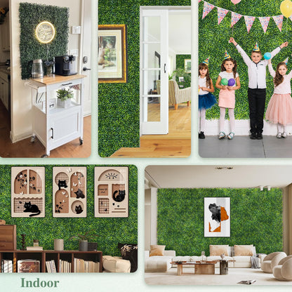ODTORY Artificial Boxwood Roll Panels: 6 ft x 12 ft (72 sq ft) UV-Resistant Green Grass Wall Decor, Faux Ivy Privacy Fence Screen for Indoor and Outdoor, Garden, Home Decor