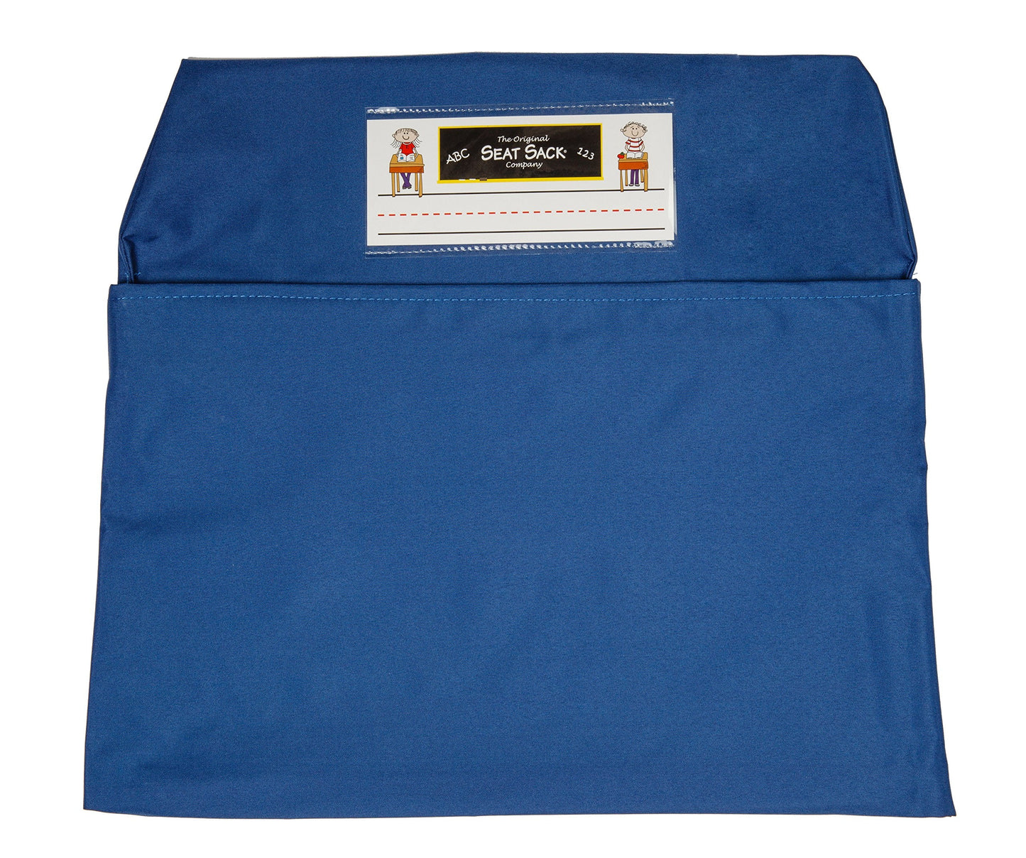 Seat Sack Student Chair Storage Pocket - 12", Classroom Chair Organizer for Student Desks, Durable Over-the-Chair Storage, Blue, 1-Pack