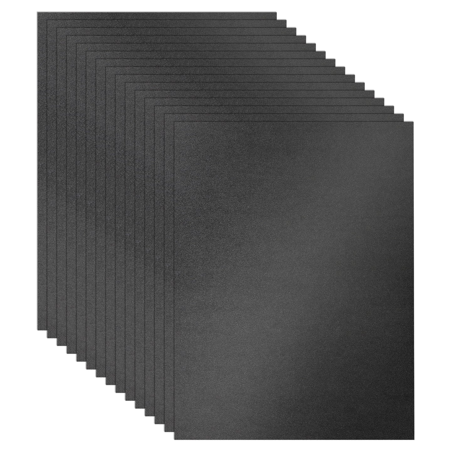 Guakicae 100 Sheets Black Shimmer Cardstock 8.5 x 11 Halloween Paper, 92lb Heavyweight Glossy Paper Card Stock for Wedding invitations, Crafting, Thank You Cards, Cards Making