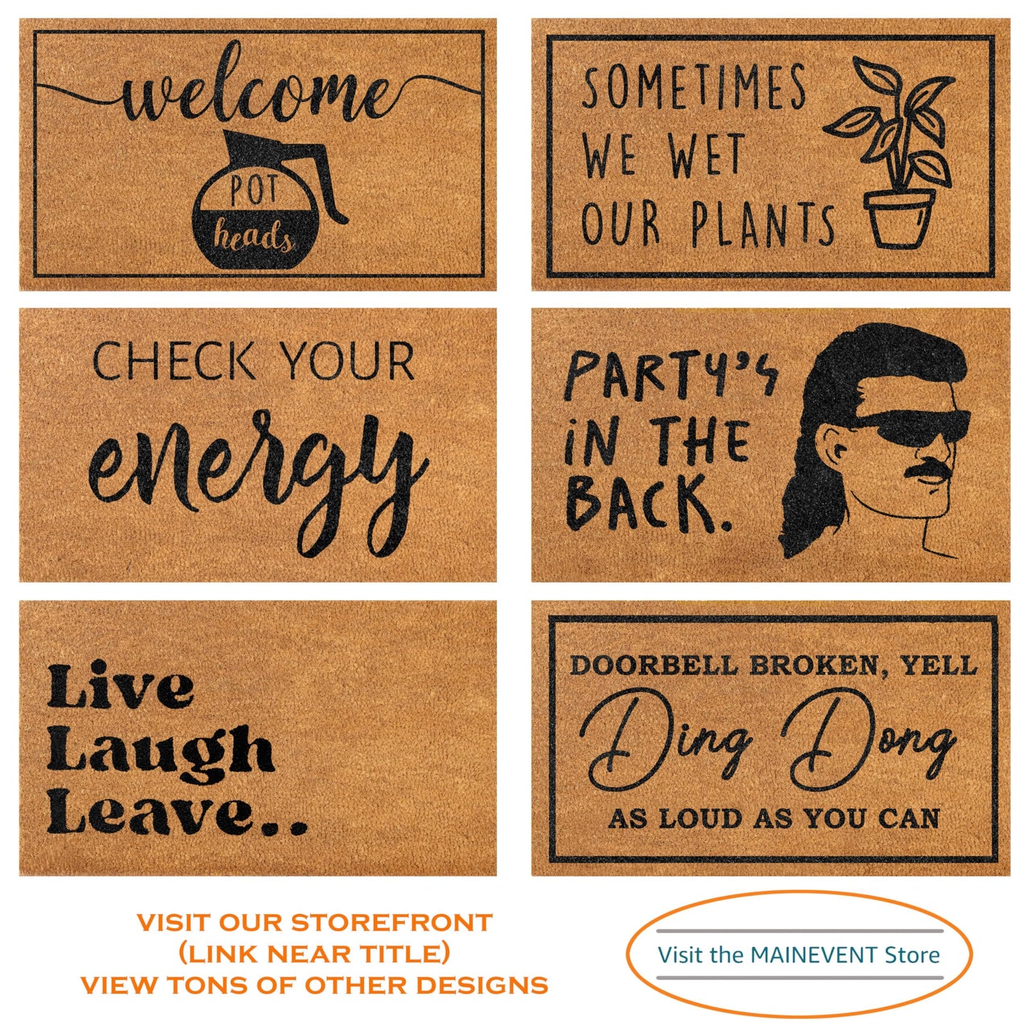 MAINEVENT Excuse the Mess We Freed Our House Elf Door Mat 30x17 Inch, Welcome Mat Outdoor Funny, Nerdy Doormat Outside Funny, Geeky Welcome Mat for Front Door and Covered Outdoor Spaces