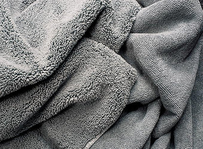 Wooflinen Microfiber Pet Bath Towel, 2-Pack, Ultra-Absorbent, Double Density, Machine Washable for Dogs and Cats
