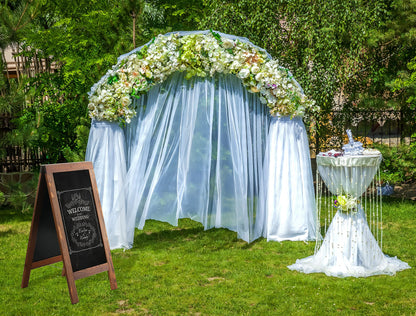 DAHAPYBOO Sandwich Board 40"x20" Solid Pine Wood Rustic Brown,Chalk Board Sign Board,Sandwich Board Signs Outdoor, Chalkboard Easel,A Frame Chalkboard Sign