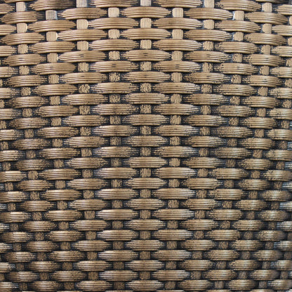Sunnydaze 3-Piece Outdoor Planter Set - 12", 13", and 15" Resin Faux Basketweave Planters