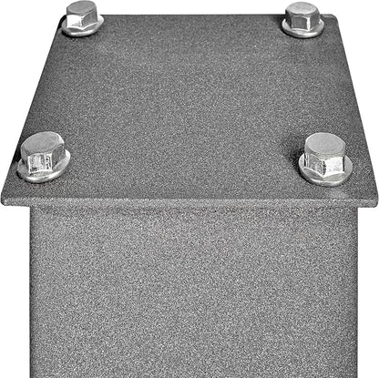 Mail Boss 7205 Package Master Curbside Locking Security Mailbox | Granite 21.5 x 12 x 16.5 inches & 7126 Surface Mount, Granite Mailbox Post