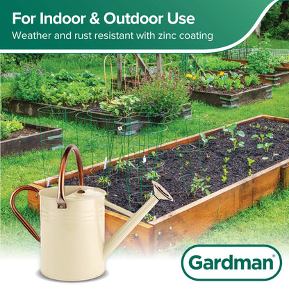 Gardman R34898 1 Gallon Watering Can, Vintage Cream