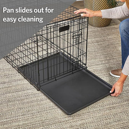 MidWest Homes for Pets 30-Inch Replacement Pan, Measures 29.06 x 18.51 x 1 Inches, Universal Leak-Proof Tray for Dog Crates & Multi-Purpose Use, Fits Most Standard 30" Wire Crates