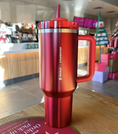 Hot Pink Stanley Quencher H2.0 Tumbler – 40 oz Travel Cup